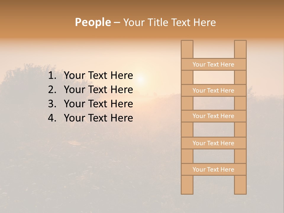 Spiderweb Landscape Outdoor PowerPoint Template