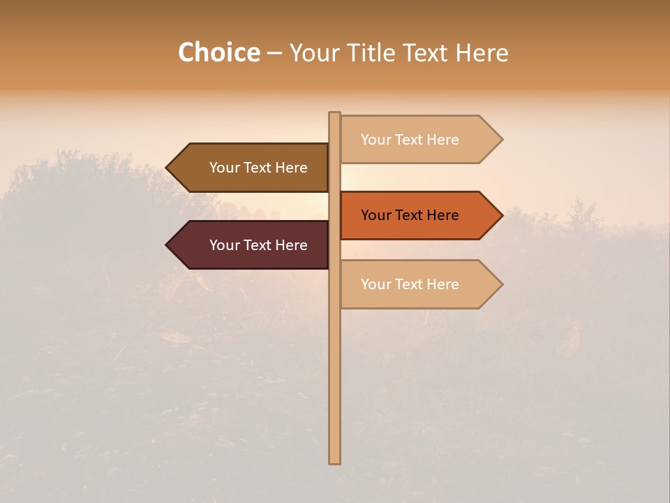 Spiderweb Landscape Outdoor PowerPoint Template
