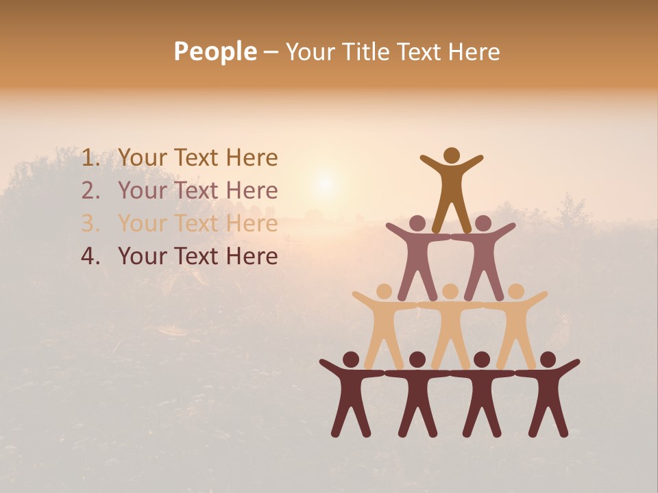 Spiderweb Landscape Outdoor PowerPoint Template