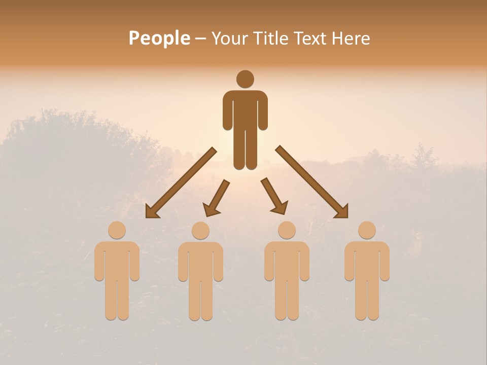 Spiderweb Landscape Outdoor PowerPoint Template