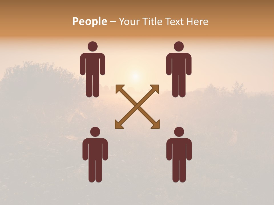 Spiderweb Landscape Outdoor PowerPoint Template