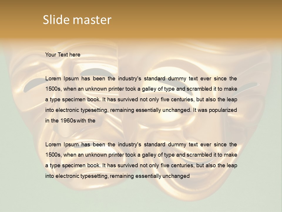 Expression Symbol Sad PowerPoint Template