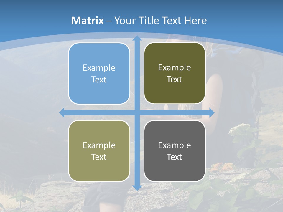 Guide Braids Backpack PowerPoint Template