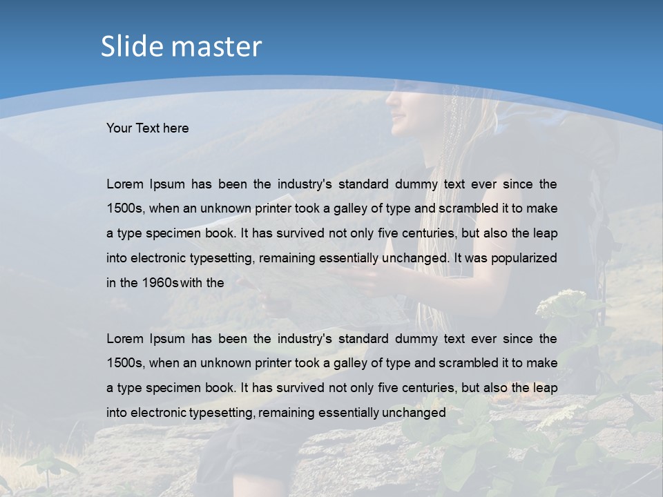 Guide Braids Backpack PowerPoint Template