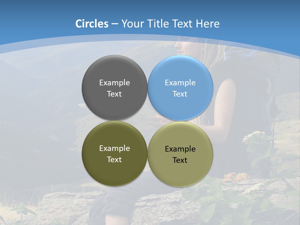 Guide Braids Backpack PowerPoint Template