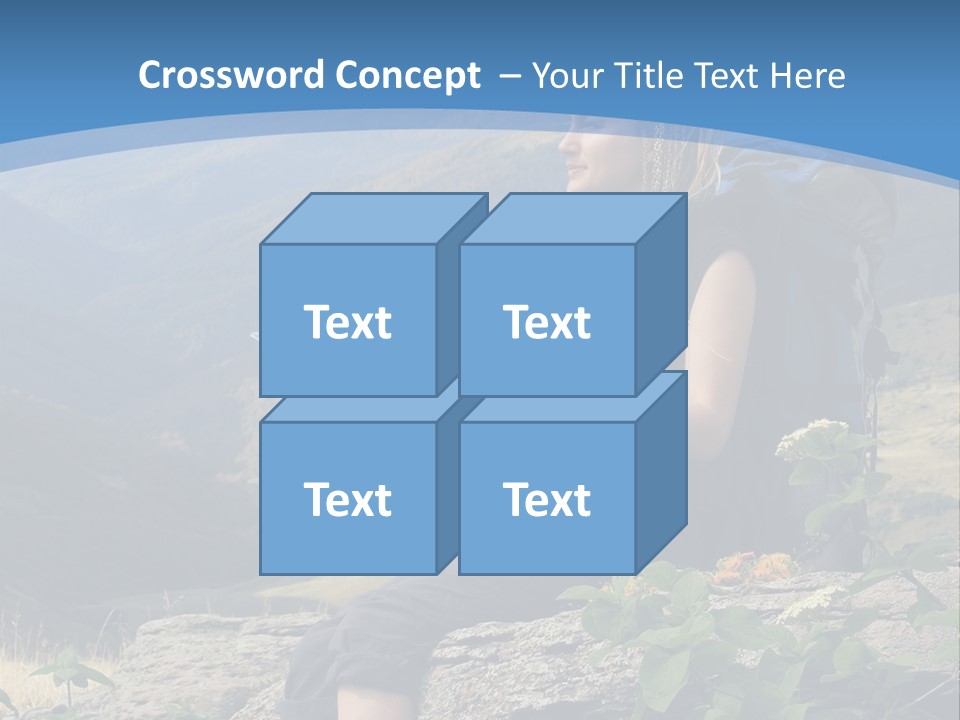 Guide Braids Backpack PowerPoint Template