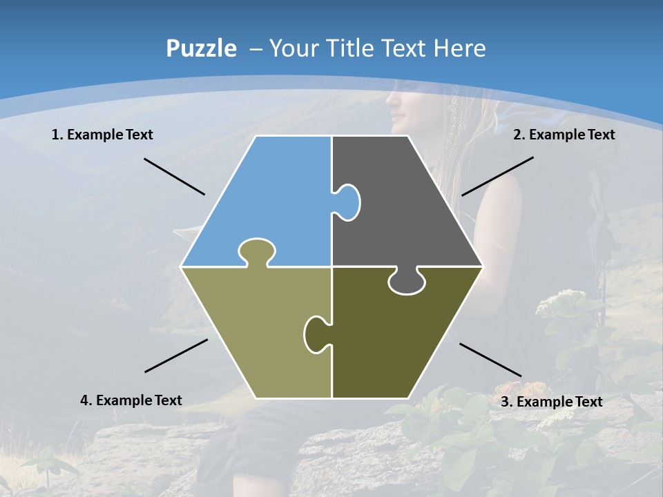 Guide Braids Backpack PowerPoint Template