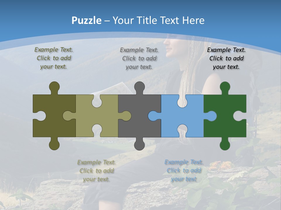 Guide Braids Backpack PowerPoint Template