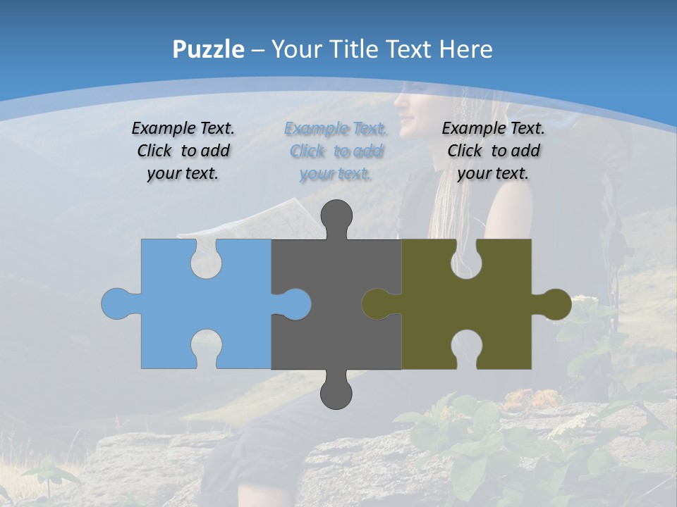 Guide Braids Backpack PowerPoint Template