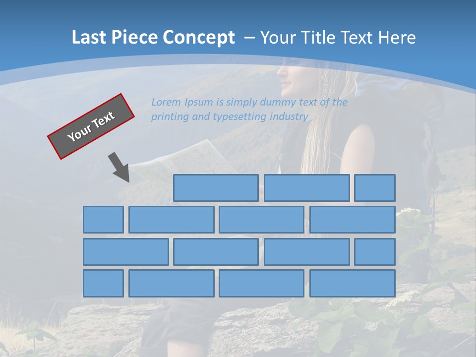 Guide Braids Backpack PowerPoint Template