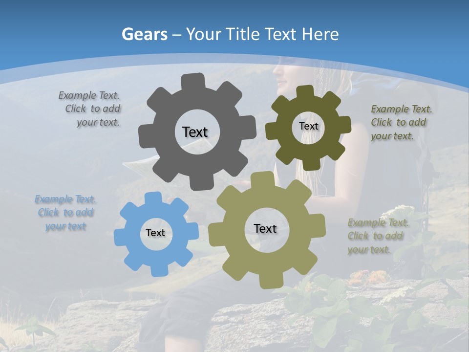 Guide Braids Backpack PowerPoint Template