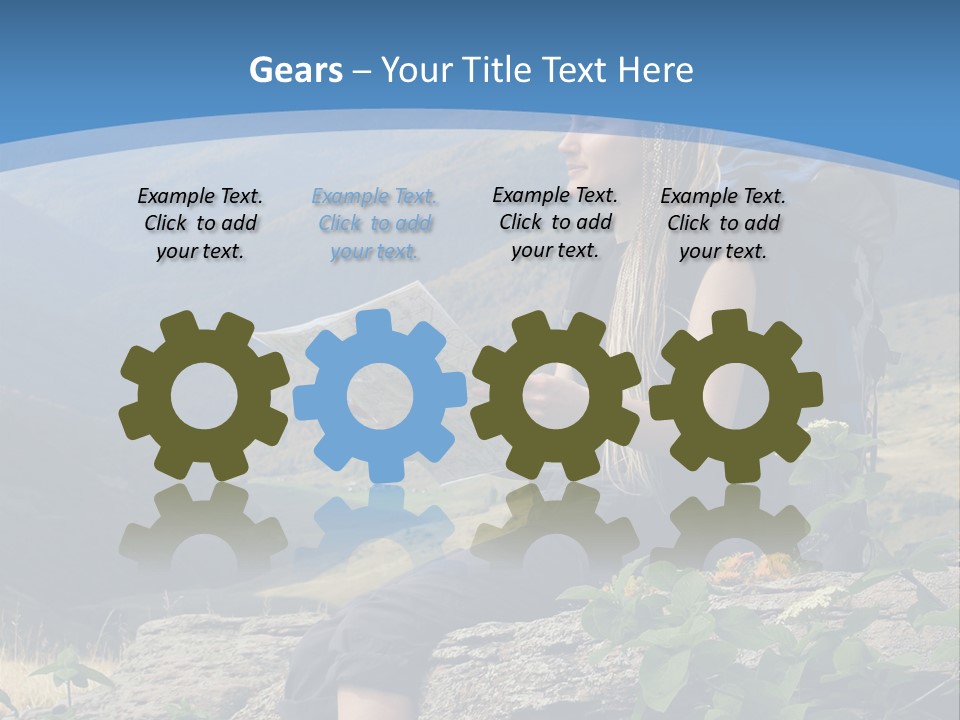 Guide Braids Backpack PowerPoint Template