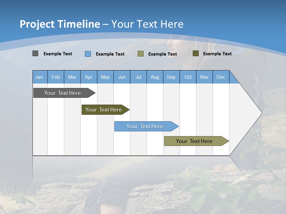 Guide Braids Backpack PowerPoint Template