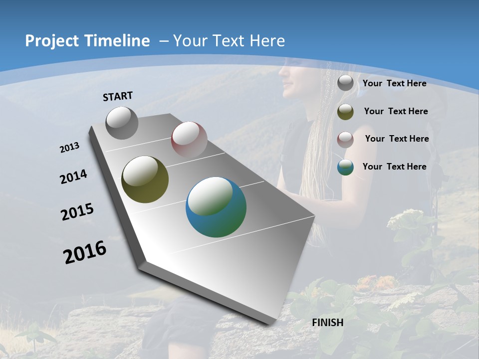 Guide Braids Backpack PowerPoint Template