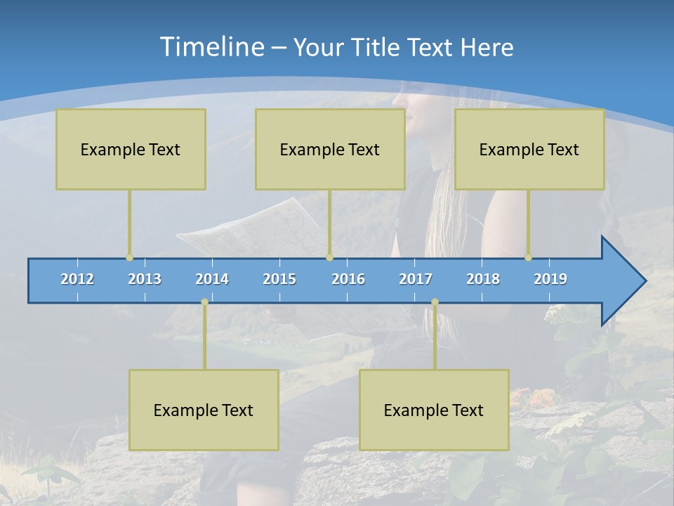 Guide Braids Backpack PowerPoint Template