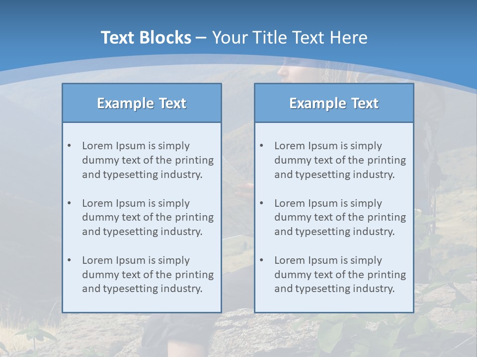 Guide Braids Backpack PowerPoint Template