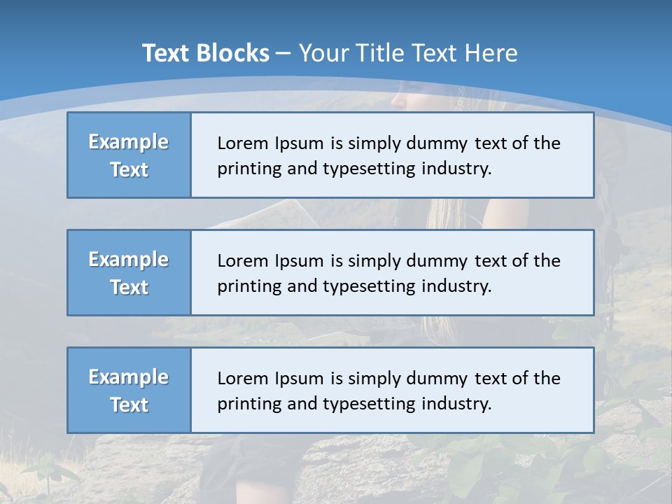 Guide Braids Backpack PowerPoint Template