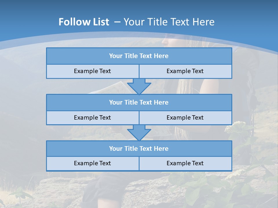 Guide Braids Backpack PowerPoint Template