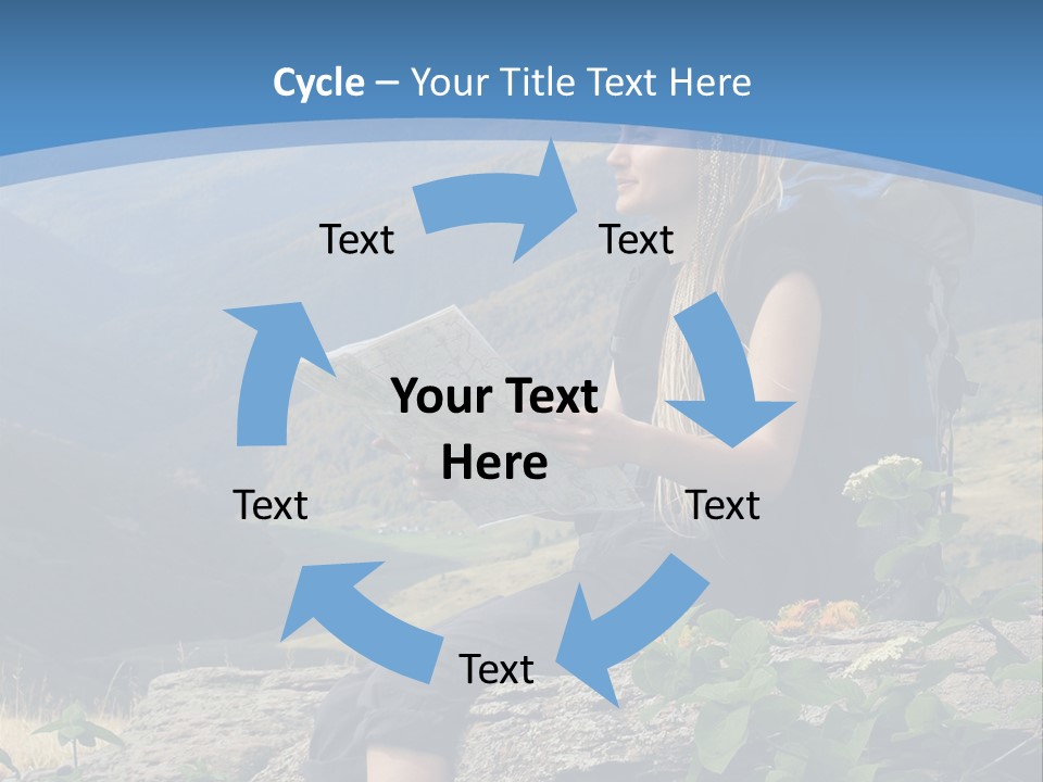 Guide Braids Backpack PowerPoint Template