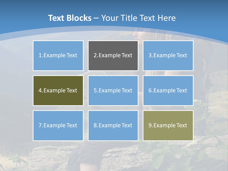 Guide Braids Backpack PowerPoint Template