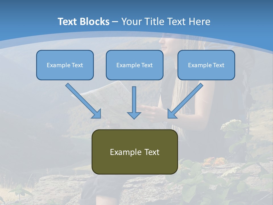Guide Braids Backpack PowerPoint Template