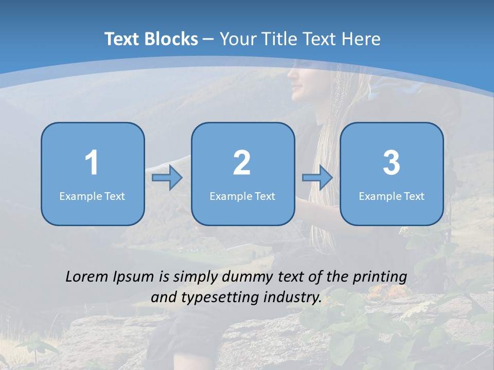 Guide Braids Backpack PowerPoint Template