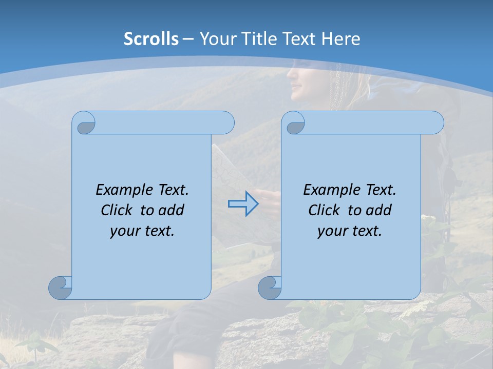 Guide Braids Backpack PowerPoint Template