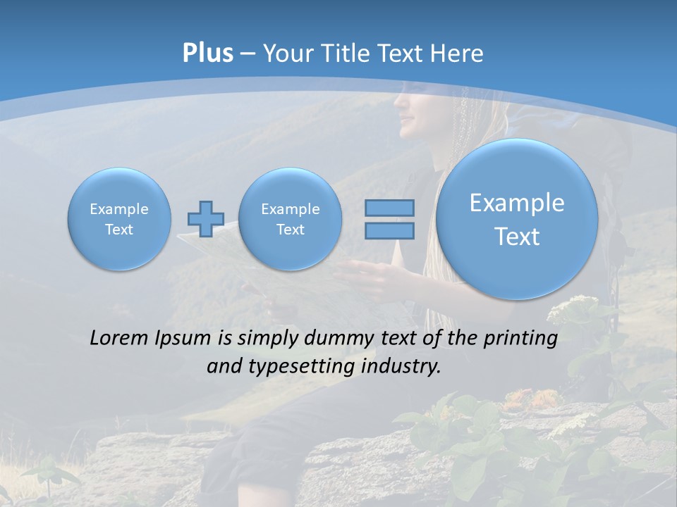 Guide Braids Backpack PowerPoint Template