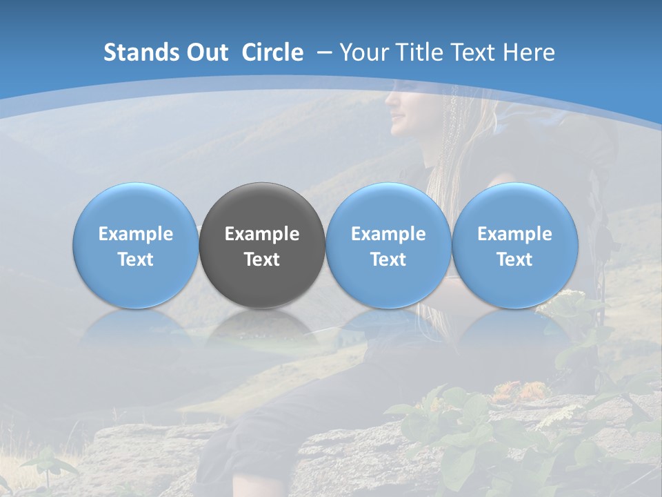 Guide Braids Backpack PowerPoint Template