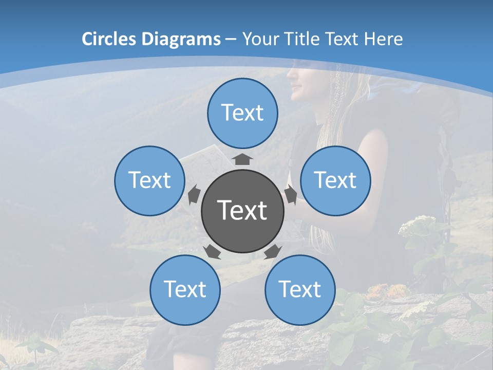 Guide Braids Backpack PowerPoint Template