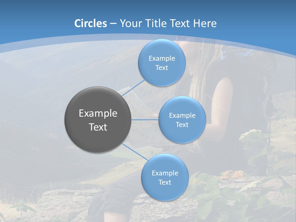 Guide Braids Backpack PowerPoint Template