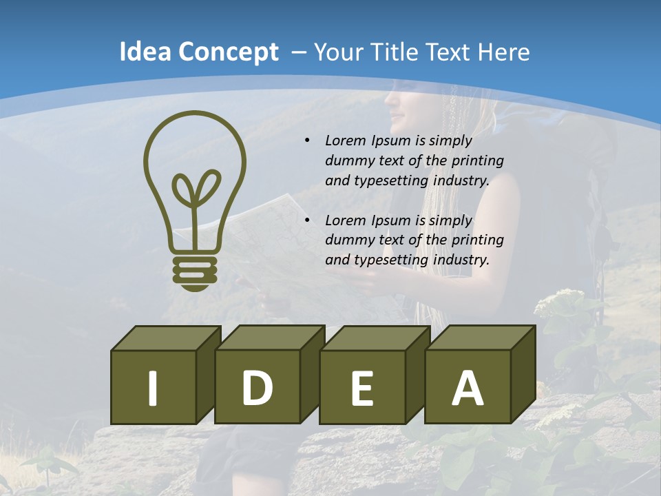 Guide Braids Backpack PowerPoint Template