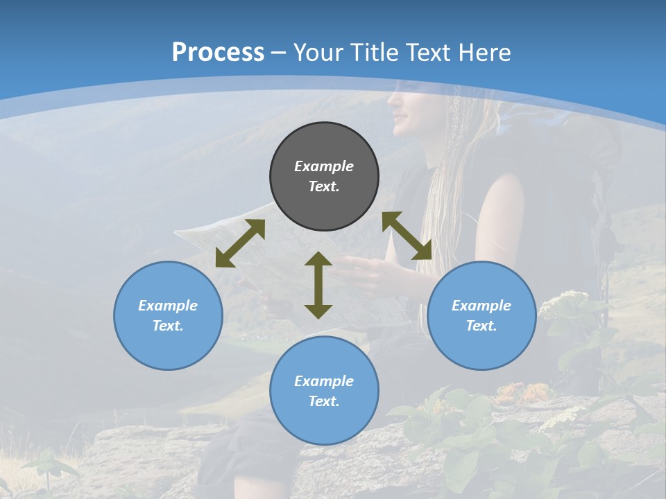 Guide Braids Backpack PowerPoint Template