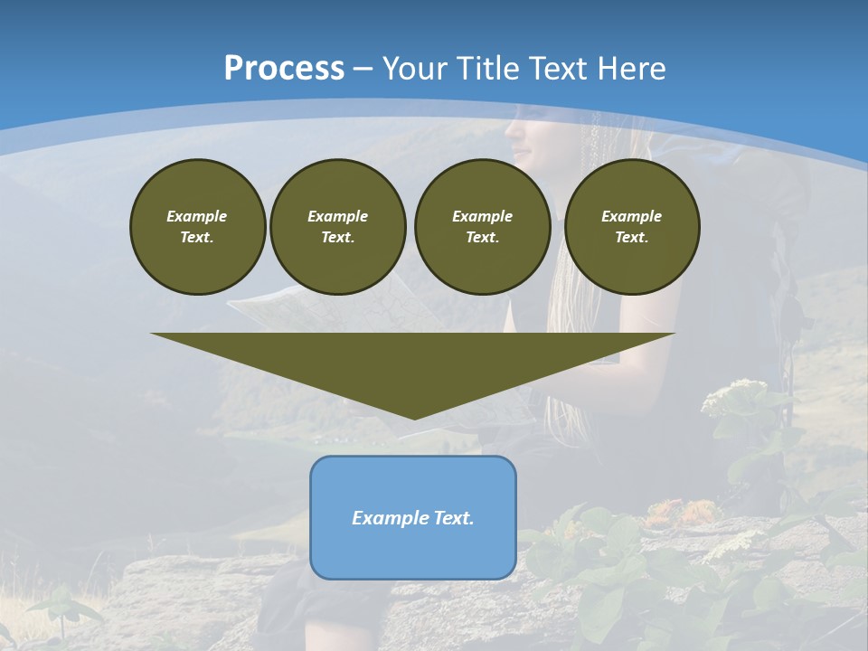 Guide Braids Backpack PowerPoint Template