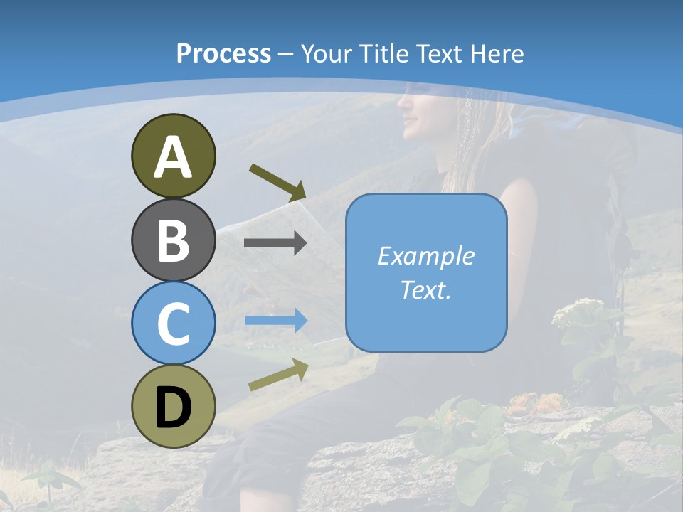 Guide Braids Backpack PowerPoint Template