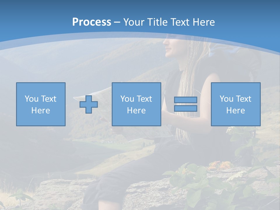Guide Braids Backpack PowerPoint Template