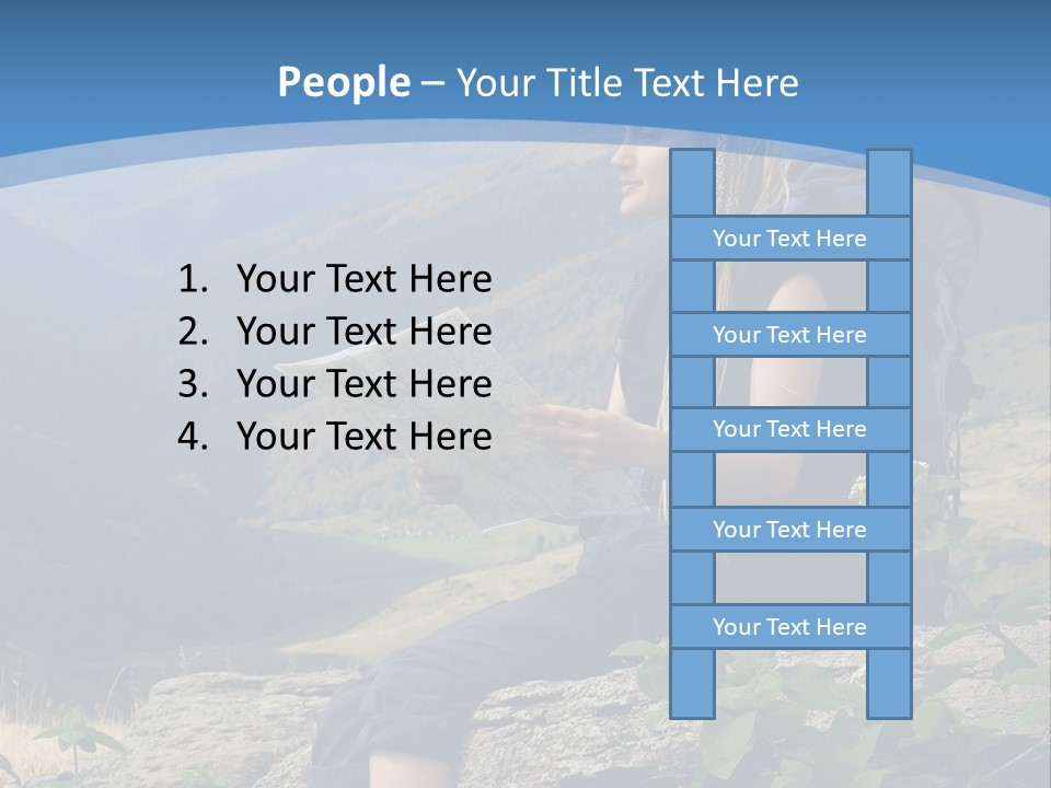 Guide Braids Backpack PowerPoint Template