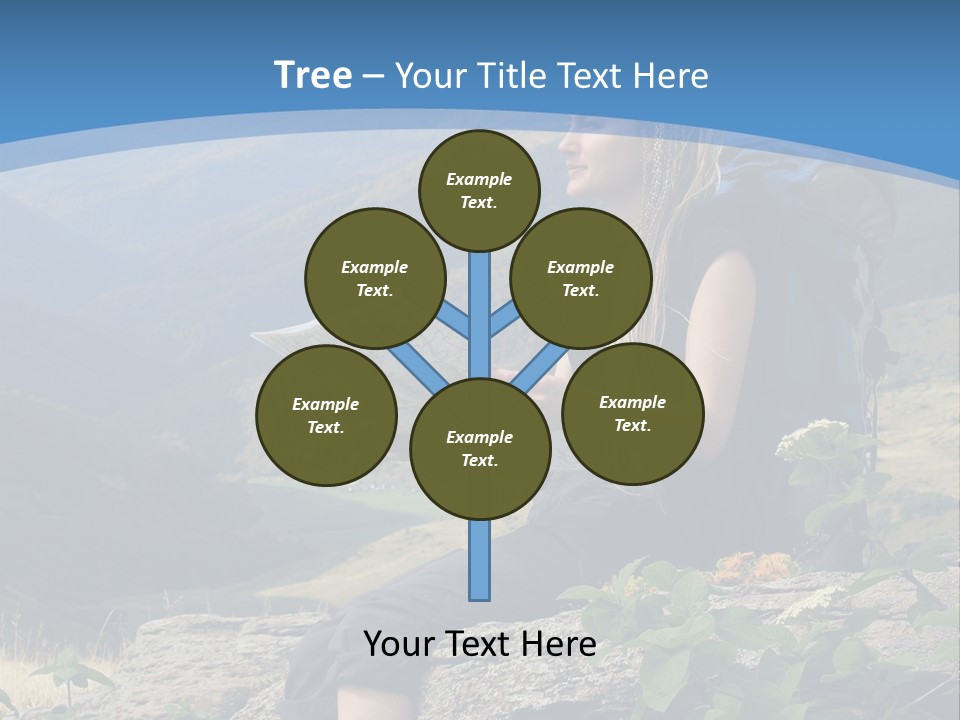 Guide Braids Backpack PowerPoint Template