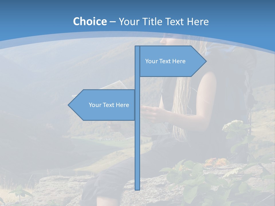 Guide Braids Backpack PowerPoint Template