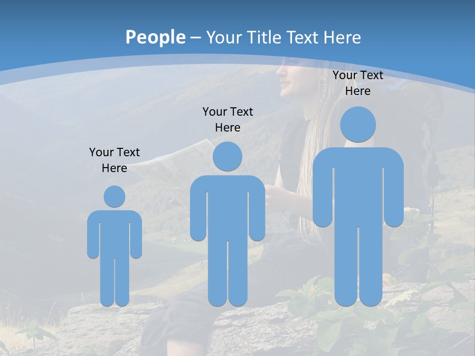 Guide Braids Backpack PowerPoint Template