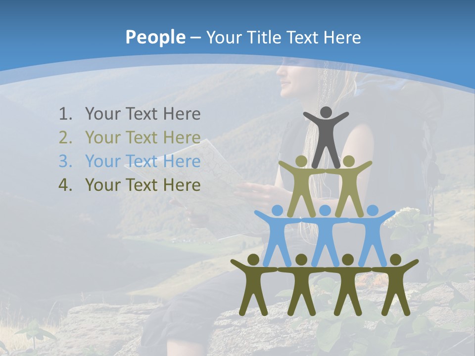 Guide Braids Backpack PowerPoint Template