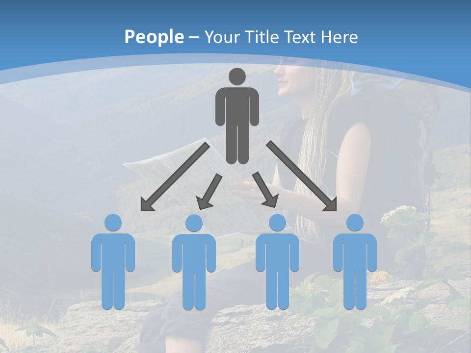 Guide Braids Backpack PowerPoint Template