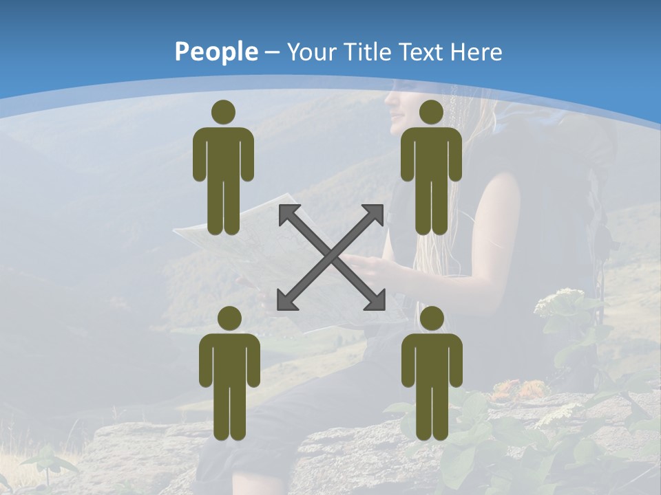 Guide Braids Backpack PowerPoint Template