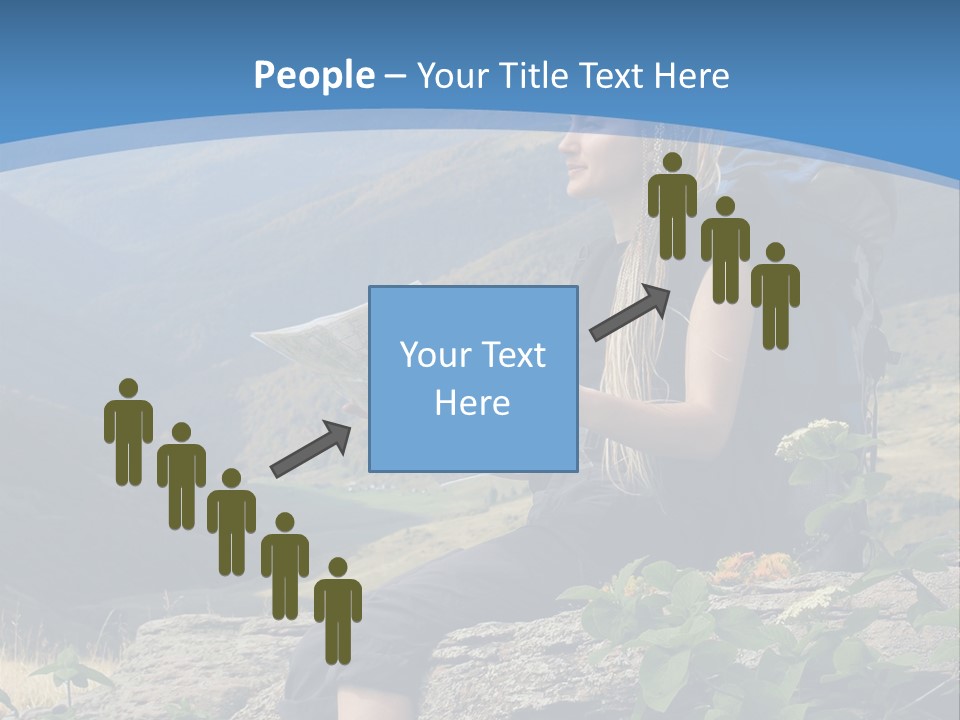 Guide Braids Backpack PowerPoint Template