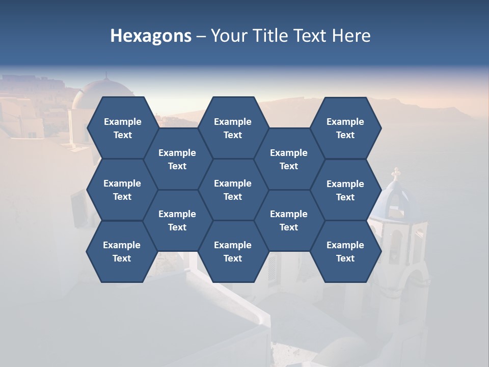 White Oia Dramatic PowerPoint Template