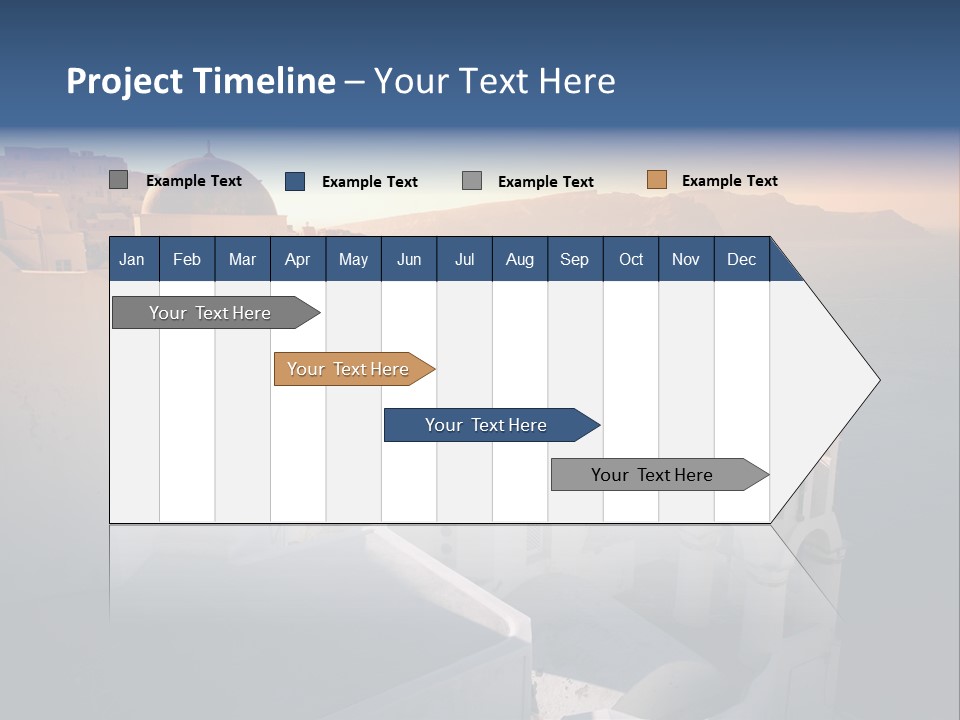 White Oia Dramatic PowerPoint Template