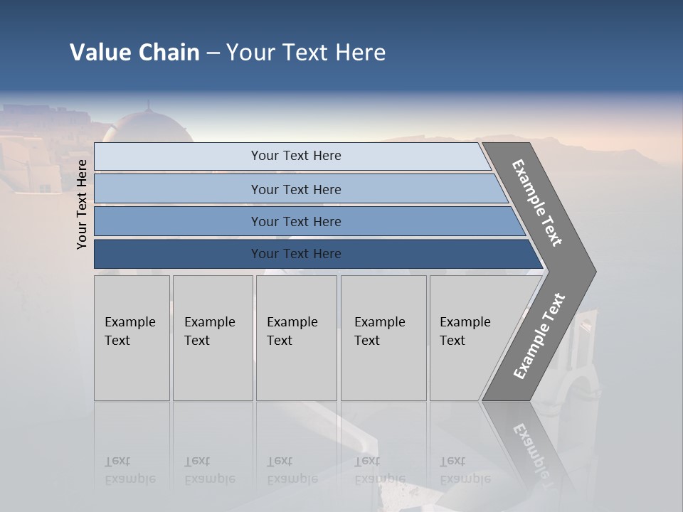 White Oia Dramatic PowerPoint Template