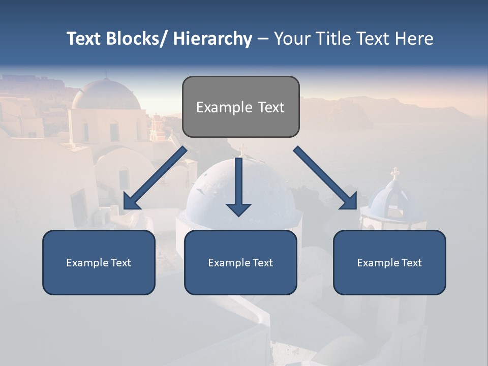 White Oia Dramatic PowerPoint Template