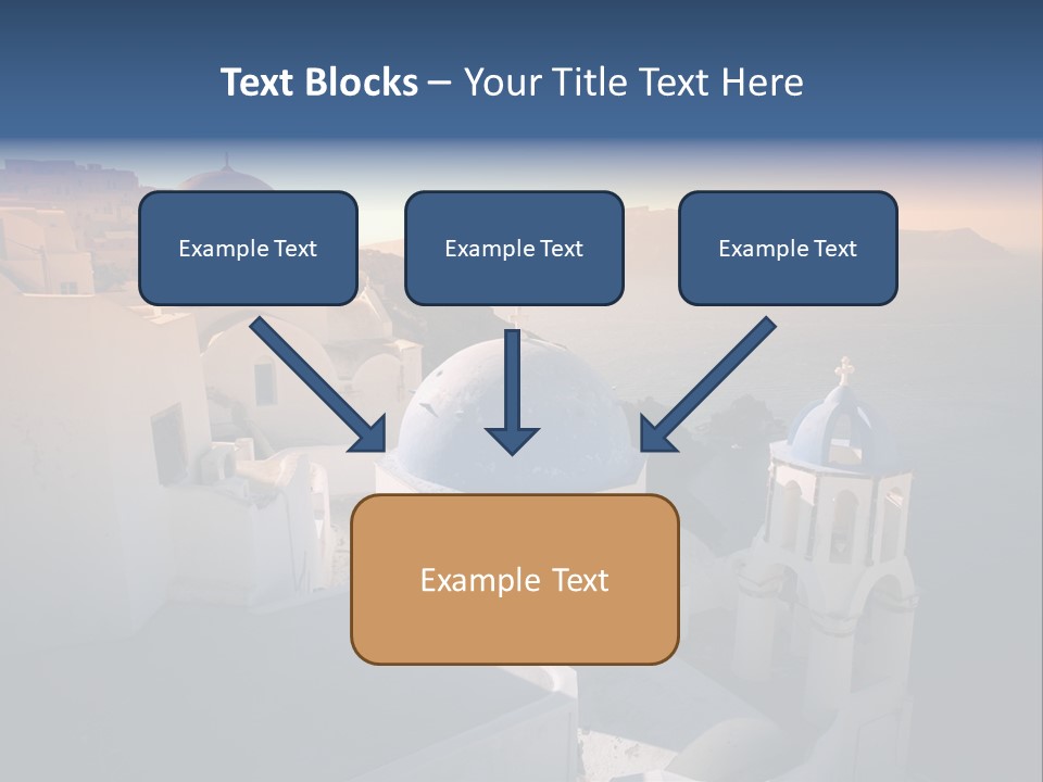 White Oia Dramatic PowerPoint Template