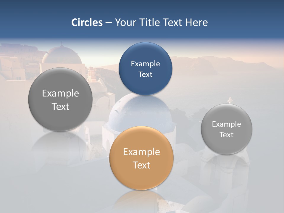 White Oia Dramatic PowerPoint Template